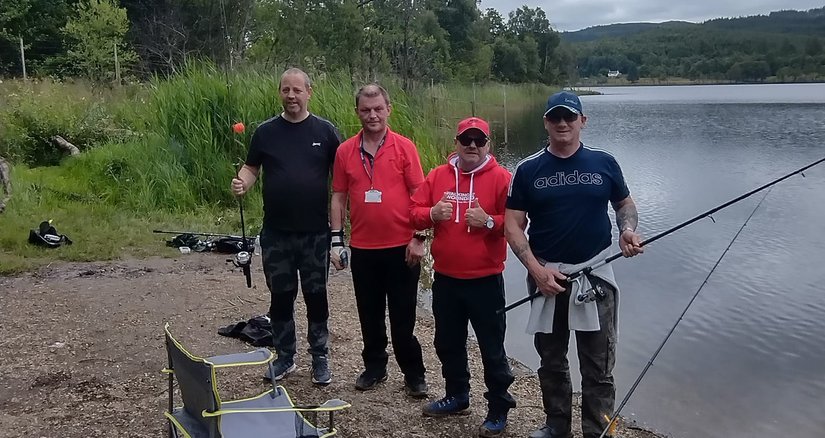 A group of veterans fishing