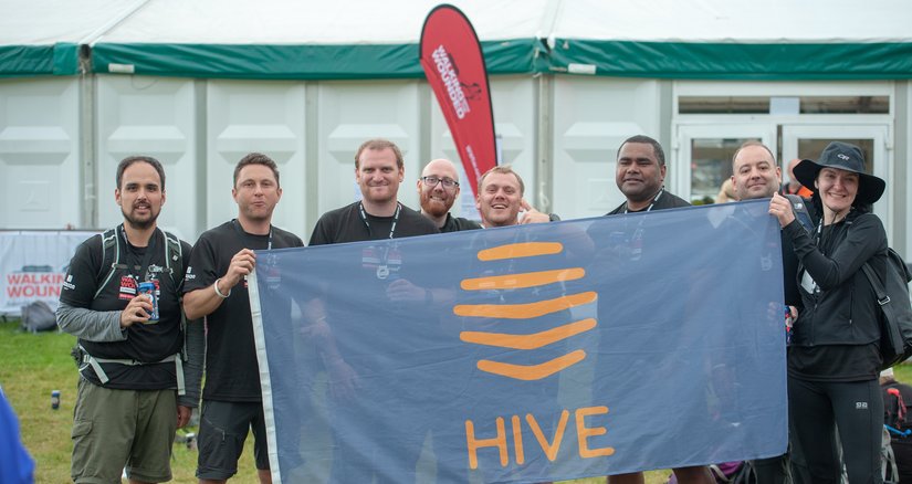 A team of Centrica Hive employees at the end of the Cumbrian Challenge event